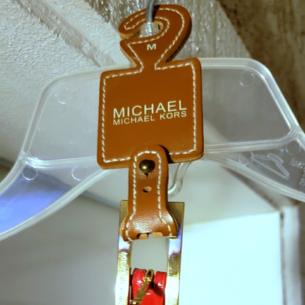 Michael Kors, red fashion belt, size Medium